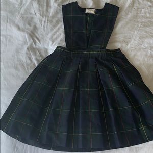 Dennis blue and green plaid jumper.